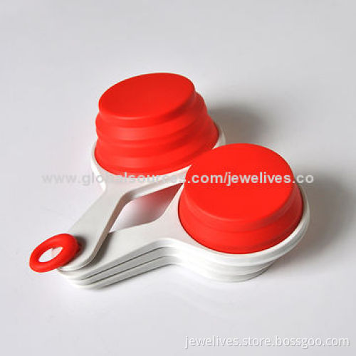Silicone measuring cups, 4pcs, 100% food grade collapsible
